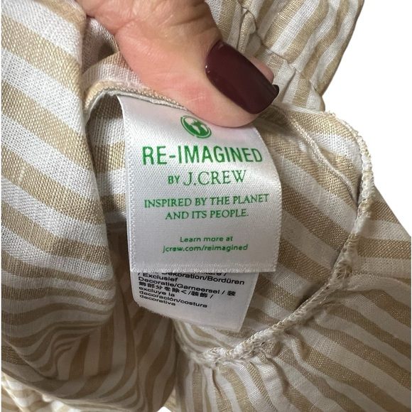 J Crew Original Beachwear dress linen blend size small adjustable straps newer - Picture 6 of 8